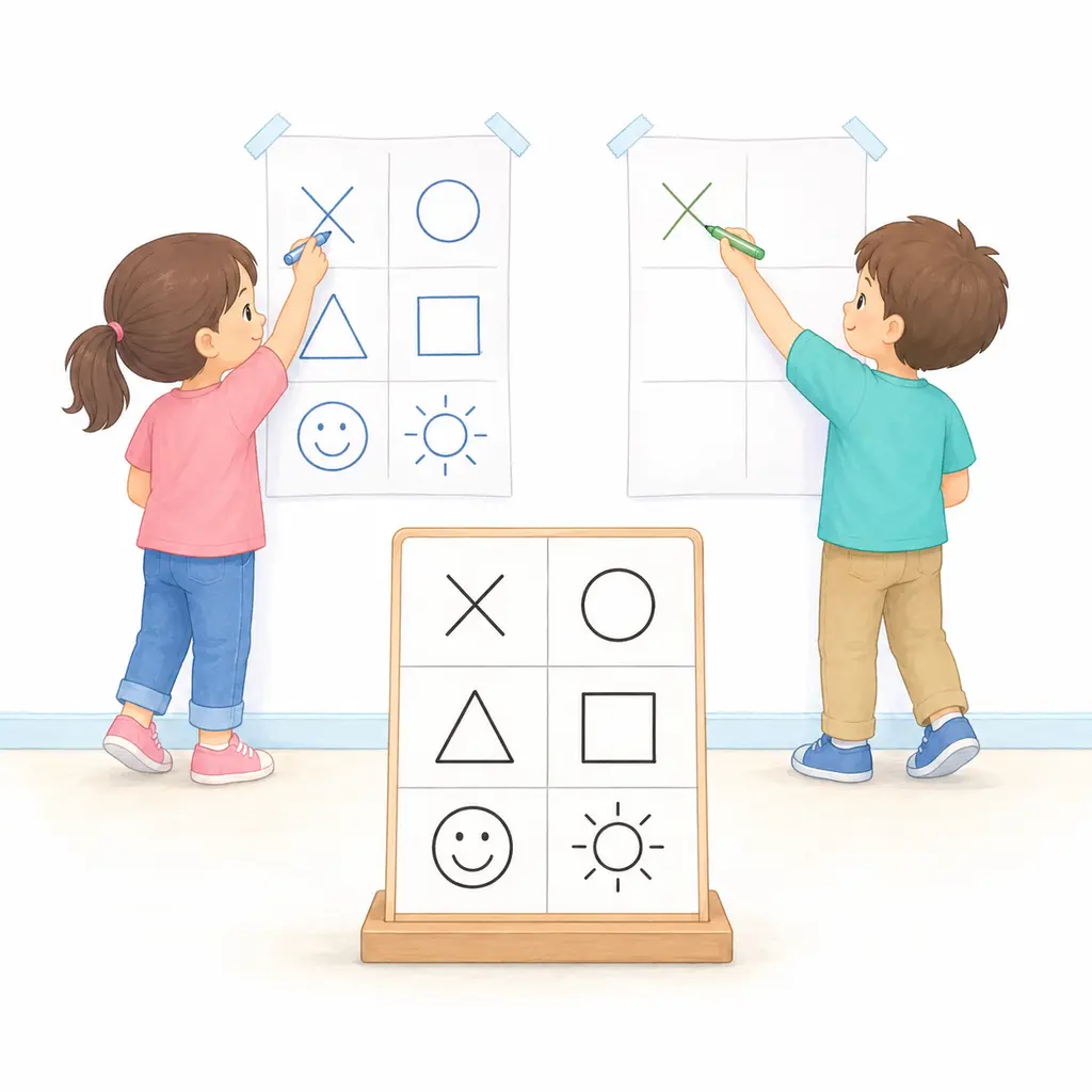 מרוץ זיכרון הצורות – משחק לילדים