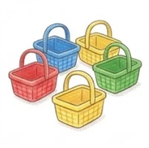 Collection baskets – Board game for kids