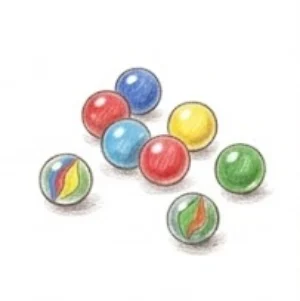 Colored marbles – Board game for kids