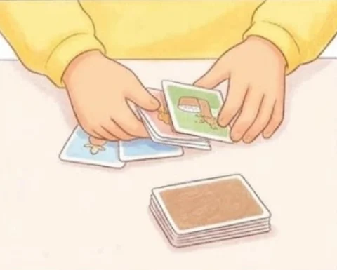 2Shuffle the cards and put them in a face-down pile – Board game for kids