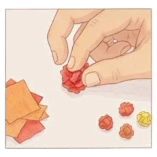 Crumple each square into a small ball between the thumb, index, and… – Crumpled Paper Fall Tree – Activity for kids
