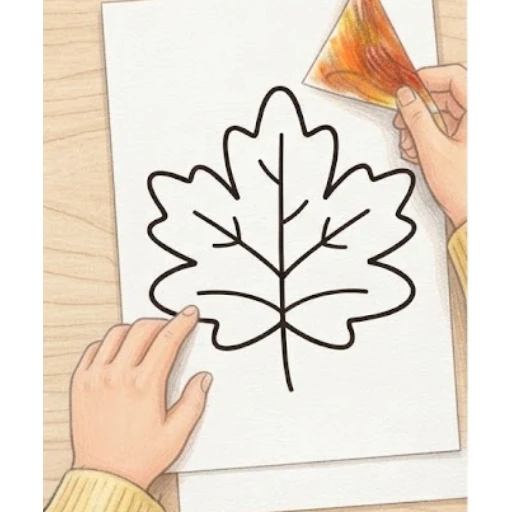 Lay the drawing on a clean white sheet, colored side down and the… – Magic Leaf – Activity for kids