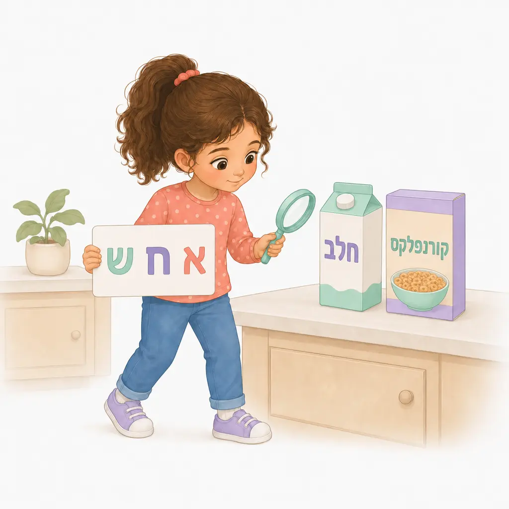 ציד האותיות הביתי – פעילות לילדים