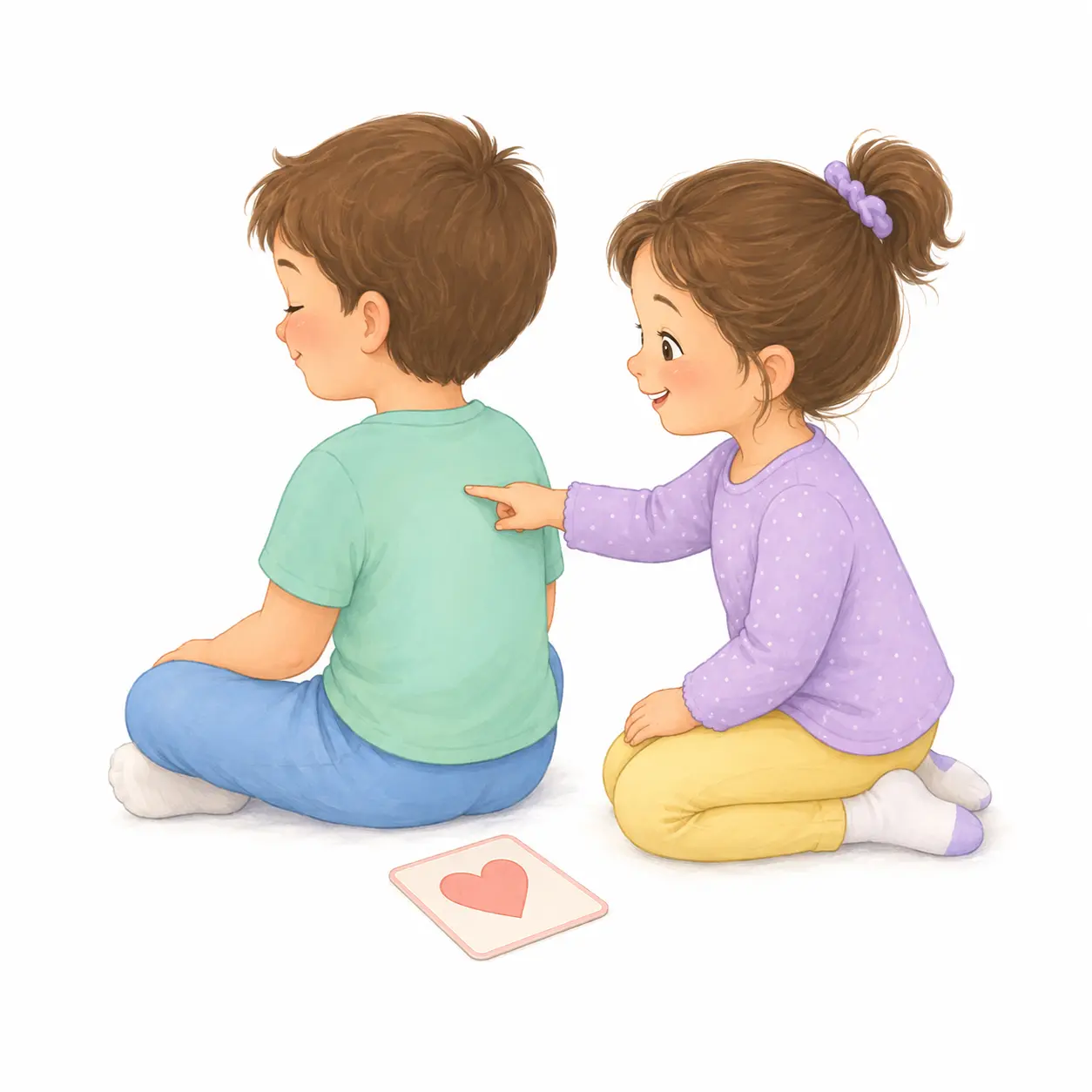 ציור על הגב – פעילות לילדים