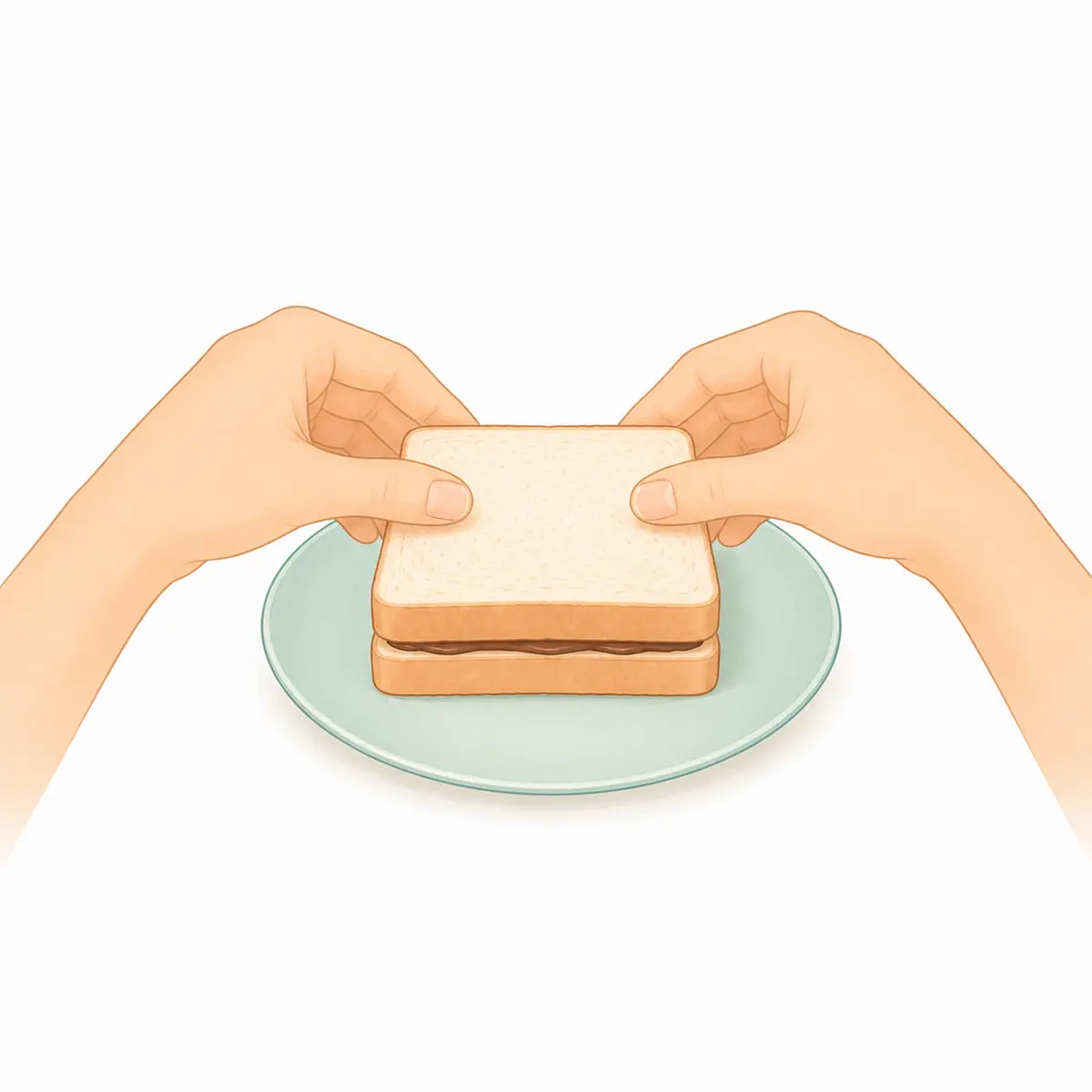 Place another slice on top – Shape Sandwiches – Recipe for kids