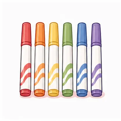 Water-based markers – Walking Rainbow – Science experiment for kids