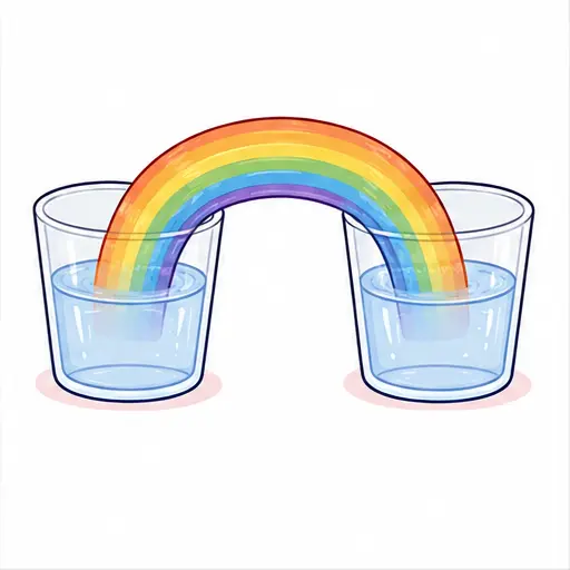 Wait and watch the colors travel and meet – Walking Rainbow – Science experiment for kids