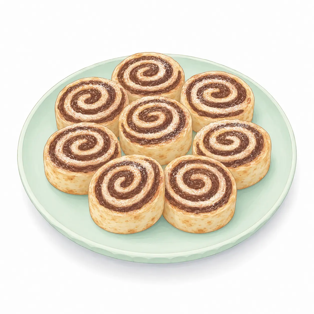 Chocolate Tortilla Swirls – Recipe for kids