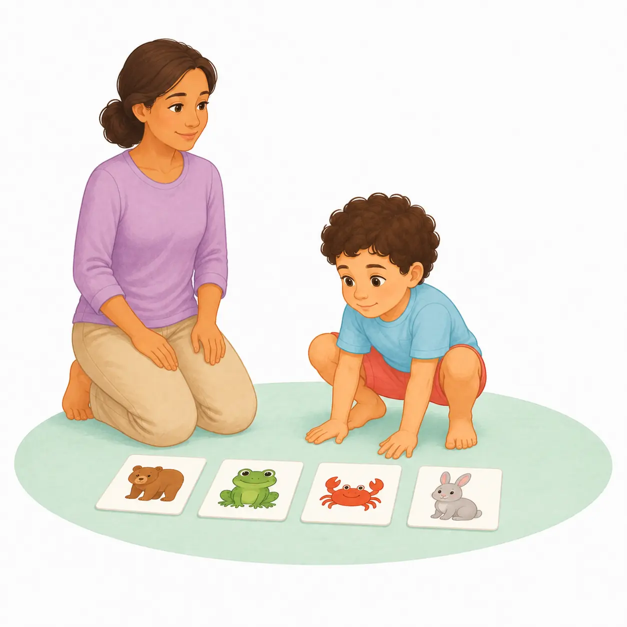 ממשיכים לסבב עם 4-5 חיות שונות – הליכת חיות – פעילות לילדים