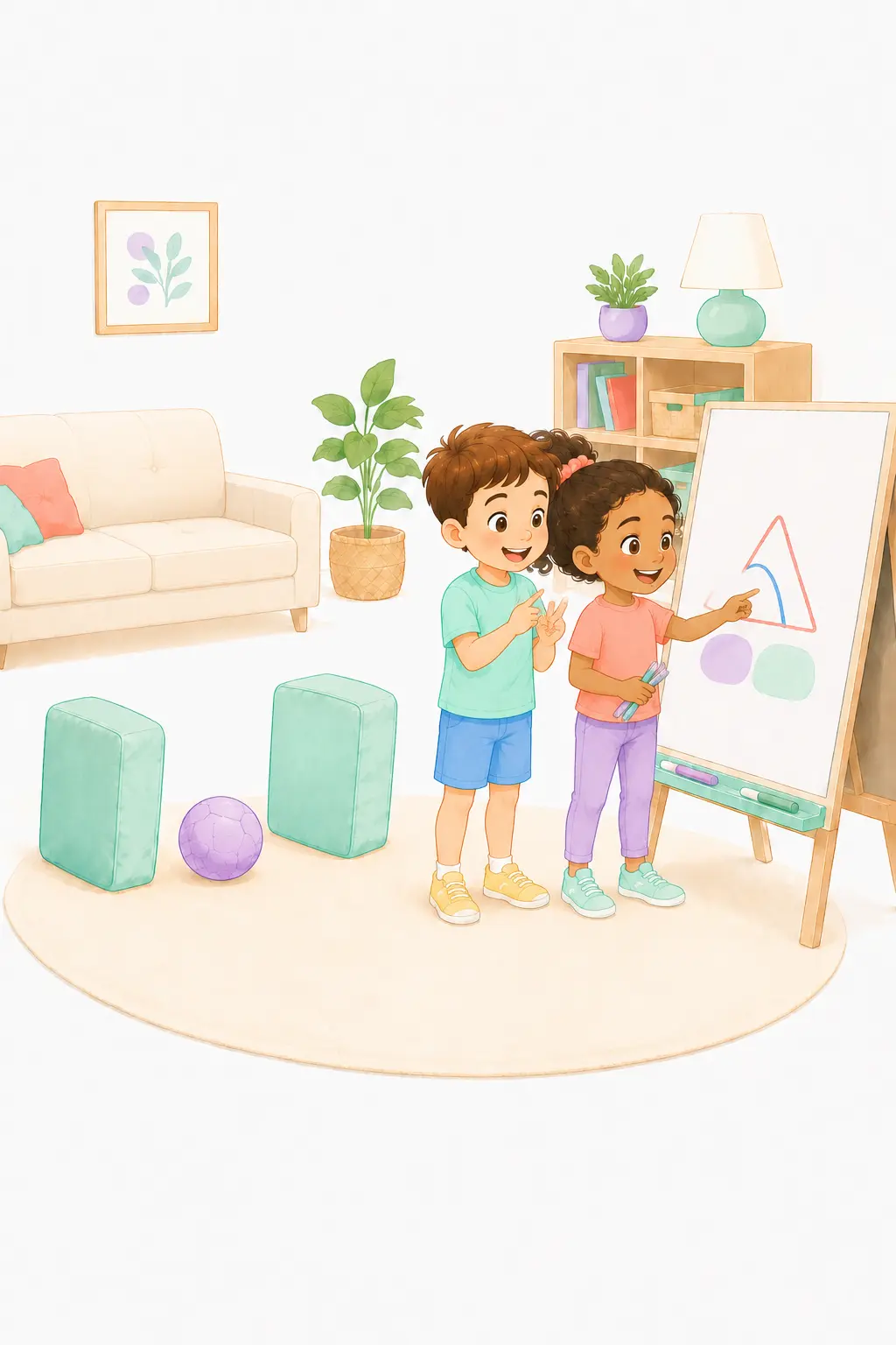 בסוף המשחק מסתכלים יחד על הציור וסופרים כמה קליעות היו – כדורגל או כדורסל בחדר - ציור על כל שער – משחק לילדים