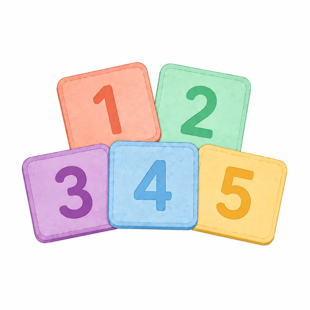 כרטיסיות עם מספרים 1-10 – בלשי המספרים – פעילות לילדים