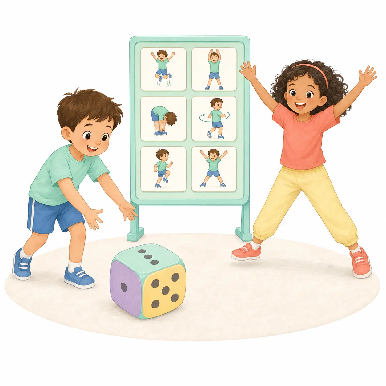 קוביית התרגילים – פעילות לילדים