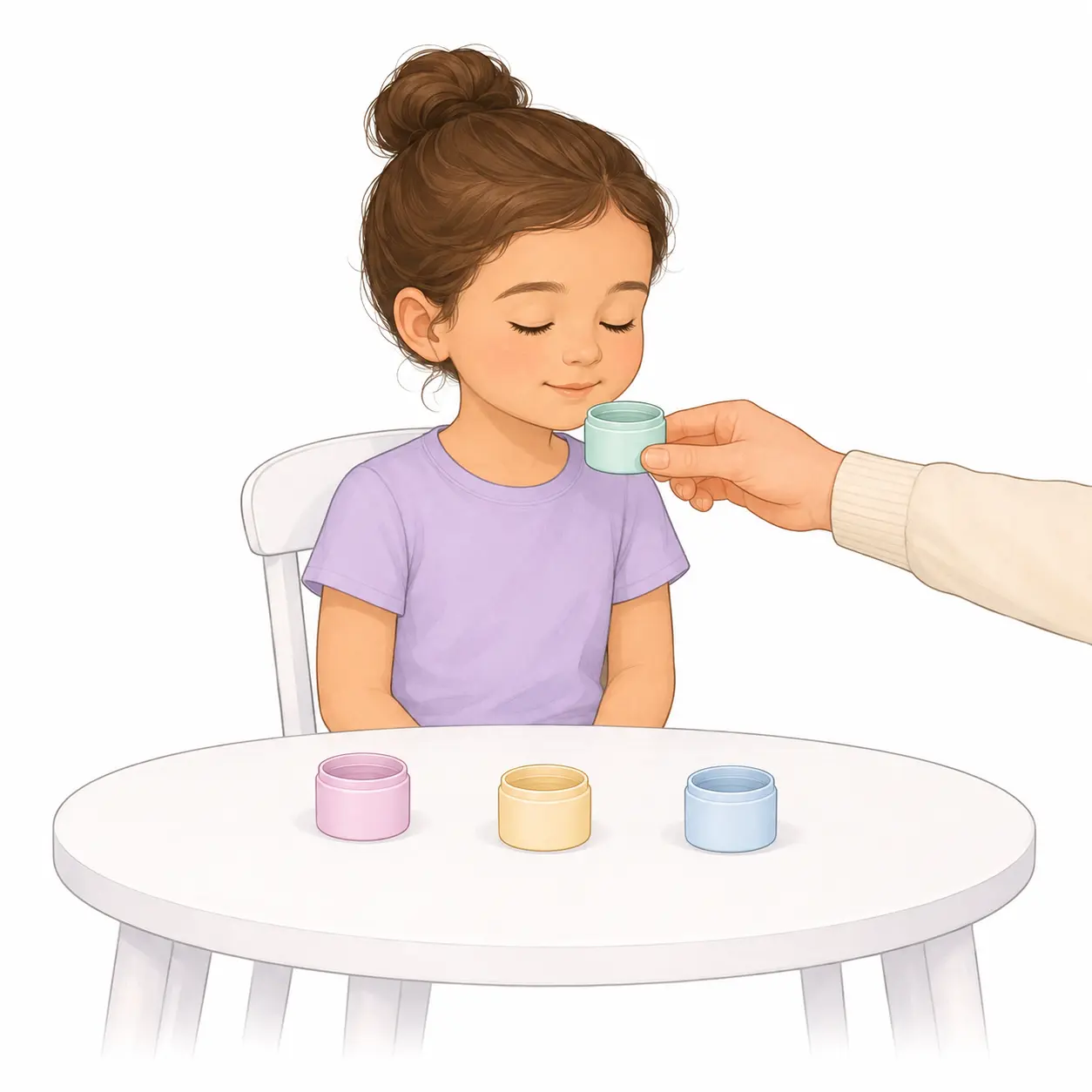 מקרבים כוסית אחת בכל פעם לאף שלו – בלש הריחות – פעילות לילדים