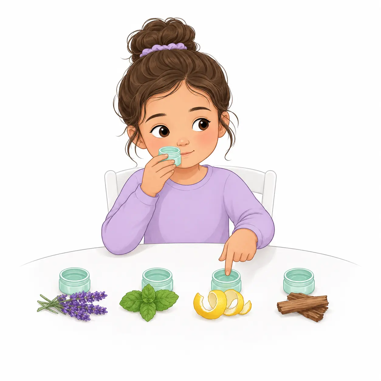 הילד מנחש מה הריח ואומר בקול – בלש הריחות – פעילות לילדים