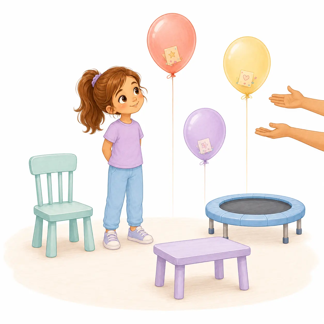 מסבירים לילד/ה שבכל בלון מוחבאת הפתעה, ושצריך להגיע לכל בלון בדרך אחרת – מסלול הבלונים – פעילות לילדים