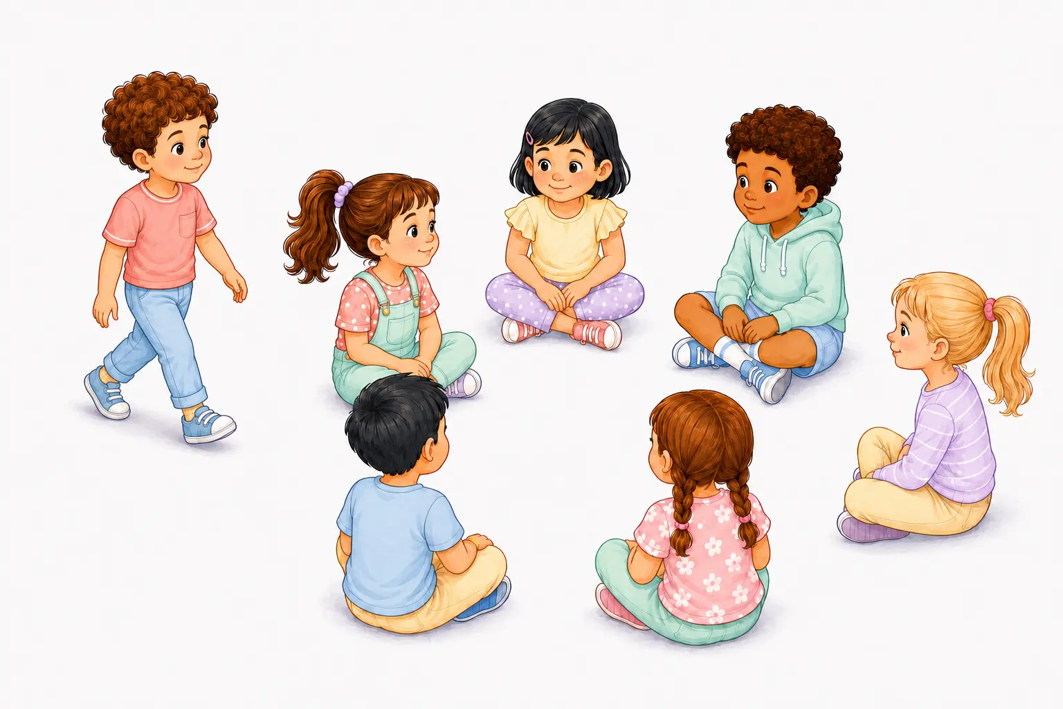 מי שנשאר עומד עובר סביב המעגל בסיבוב הבא – ארנבת שחורה – משחק לילדים