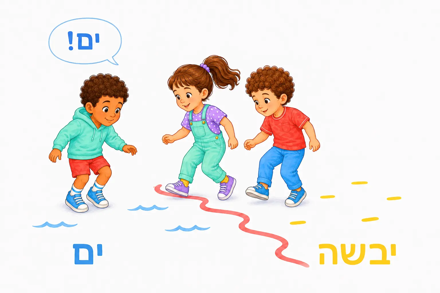 The caller says ‘Land!’ or ‘Sea!’ and everyone jumps to the correct… – Land and Sea – Activity for kids