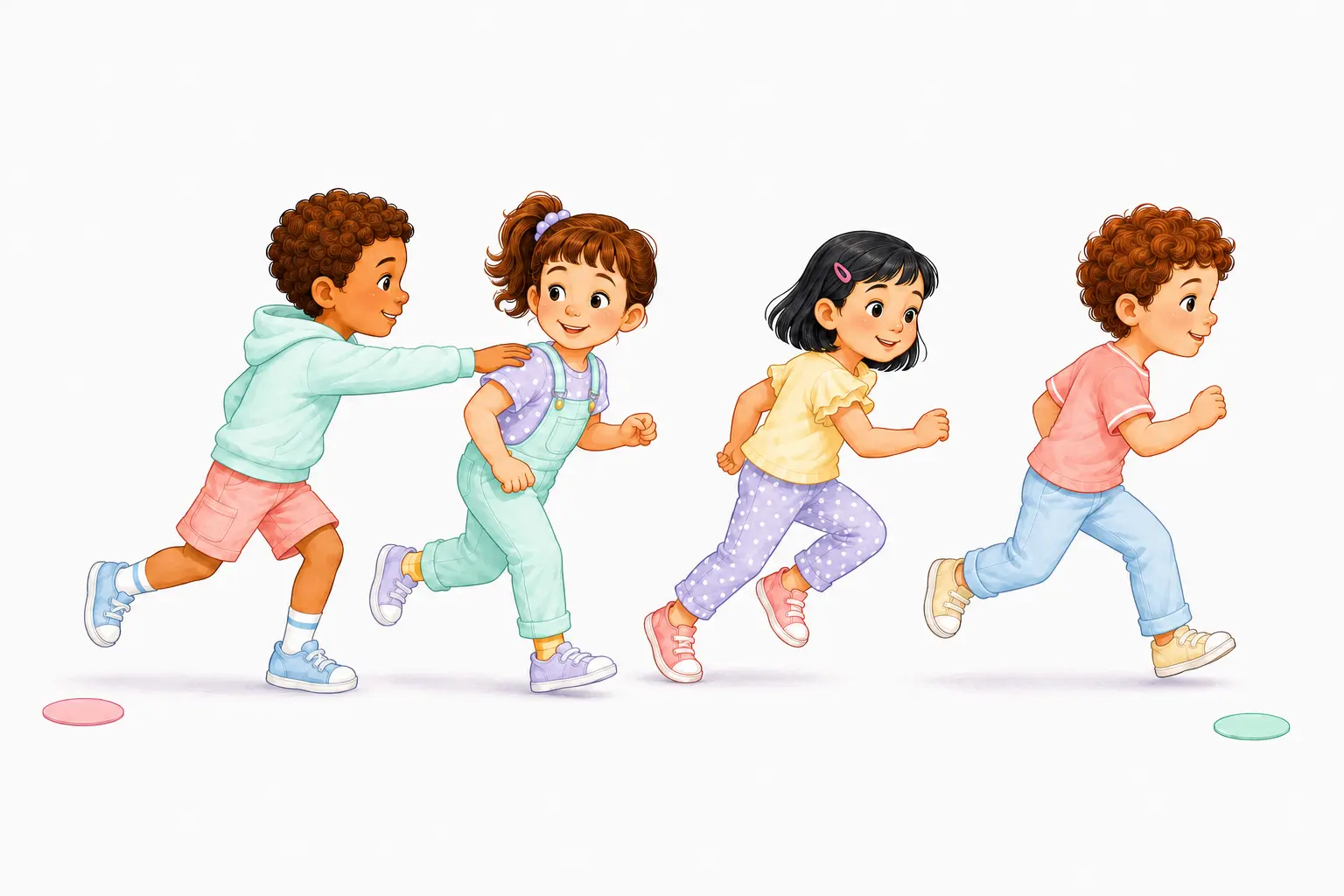 התופס רודף ומנסה לגעת באחד השחקנים – תופסת – משחק לילדים