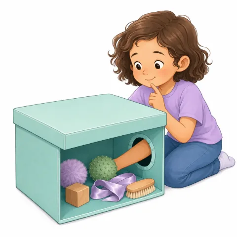 קופסת המרקמים המסתורית – פעילות לילדים